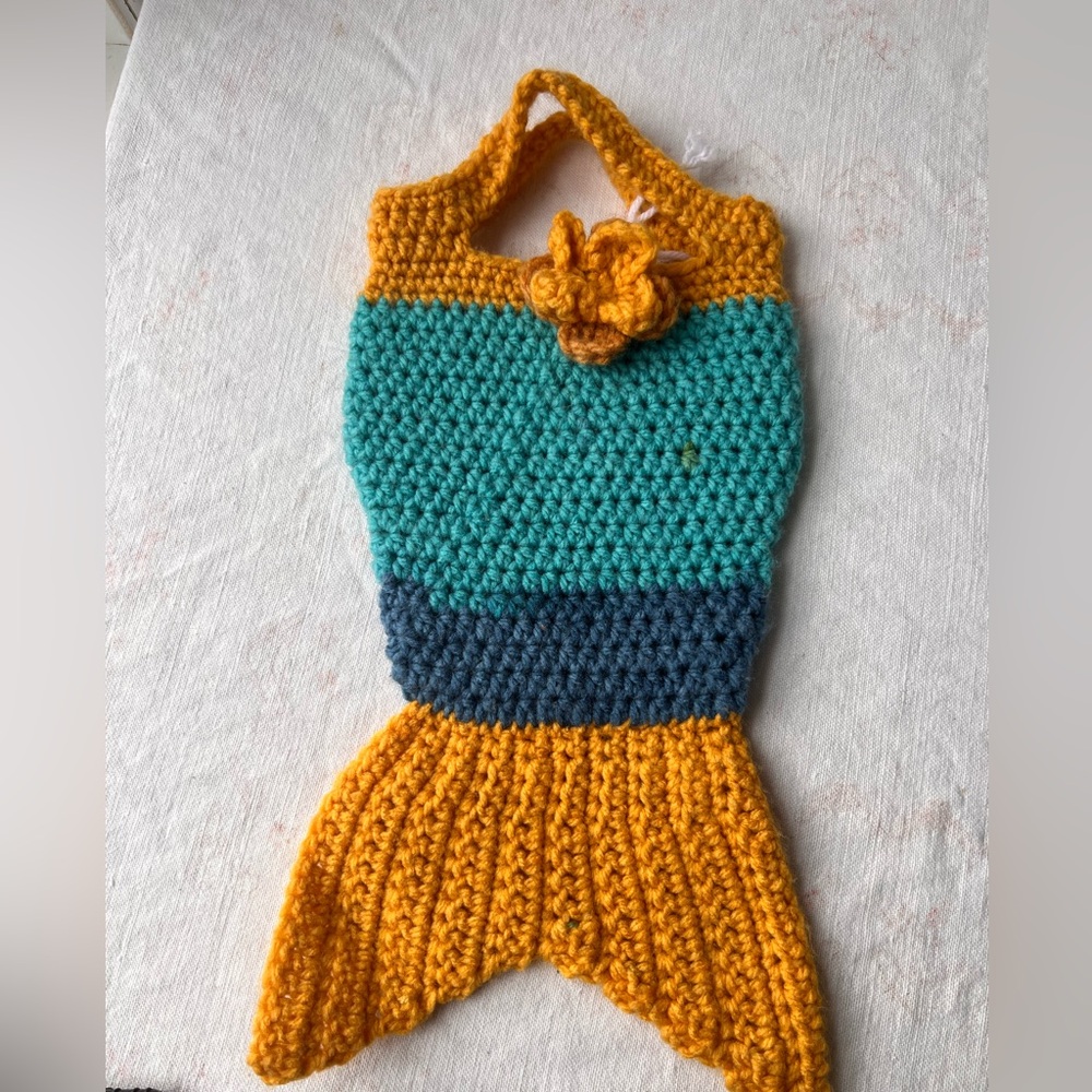 Free with purchase! Handmade Multicolor Mermaid Tail Bag